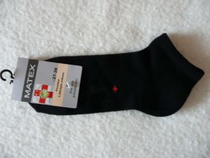 Ponožky Diabetes 1S kotníkové - černé